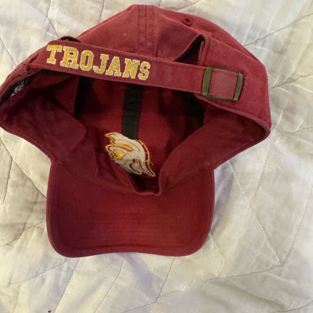 Red Embroidered Cap - Picture 2 of 3